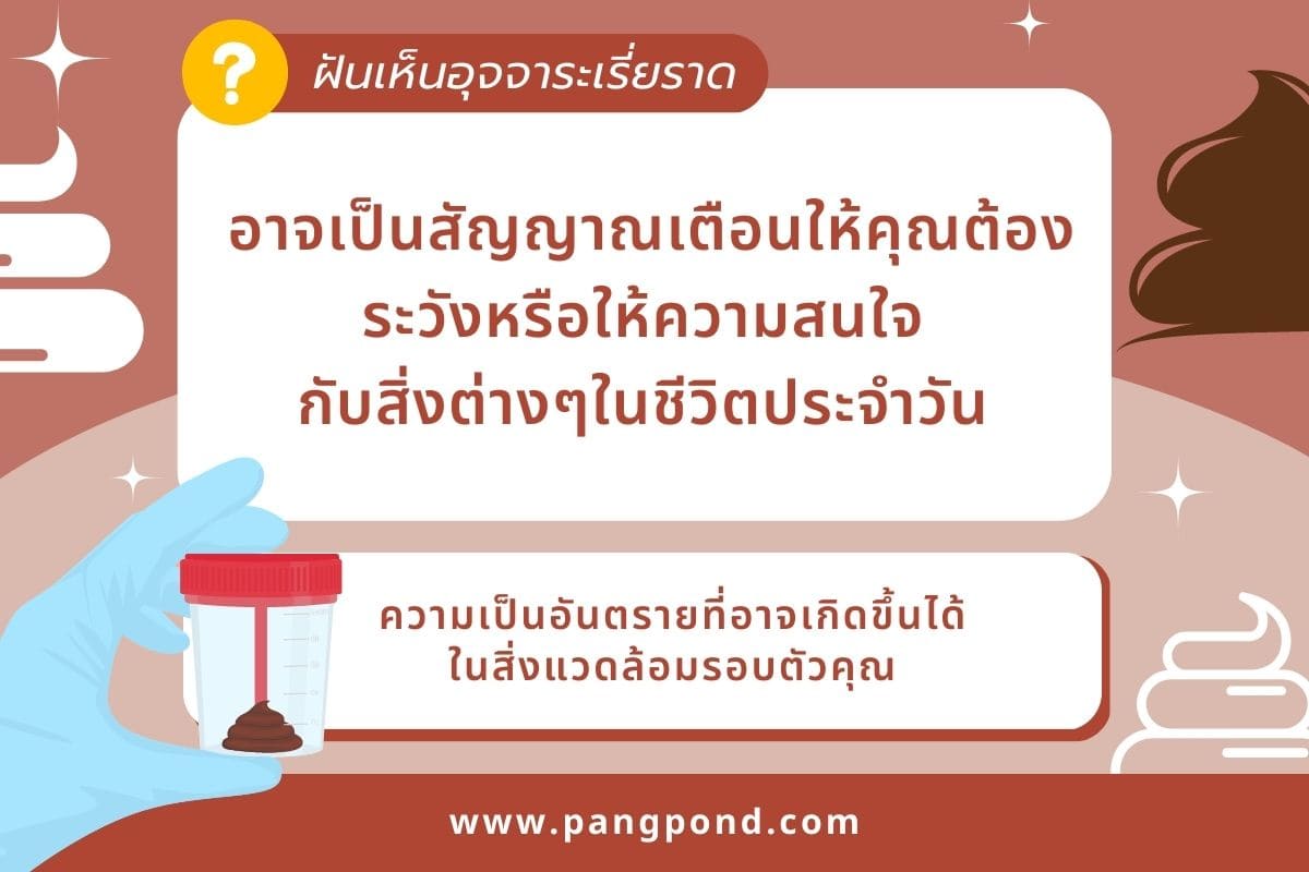 เลข ฝันว่าเก็บอุจจาระ เต็มไปหมดเลขเด็ดคนอื่นส้วมครบจบ 7 เลข? 5 ฝันเห็นอุจจาระเรี่ยราด