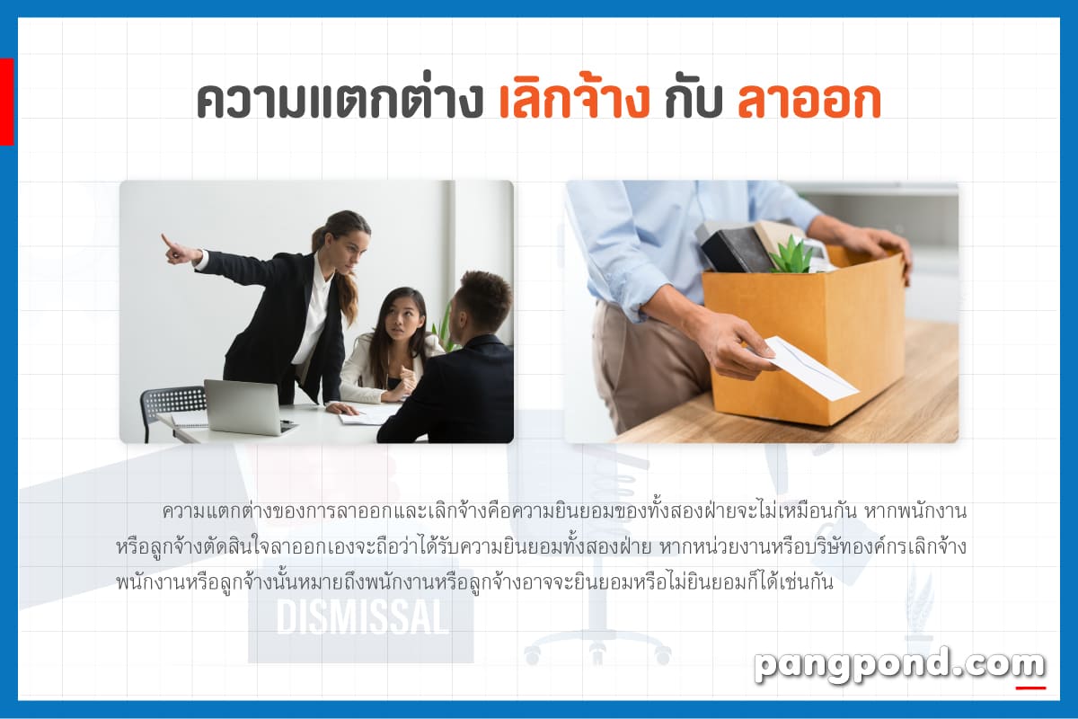 หนังสือเลิกจ้าง 2569 งานจะลาออกเอง เลยนายจะทราบกฎหมายความ? 5 ลาออก กับ เลิกจ้าง แตกต่างกันหรือไม่