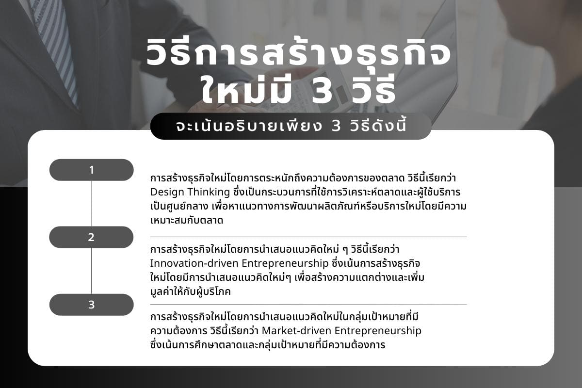 เตรียมตัว สำหรับการเป็นผู้ประกอบการนักศึกษาใหม่ครบ 20 ข้อ? 7 วิธีการสร้างธุรกิจใหม่มี 3 วิธี