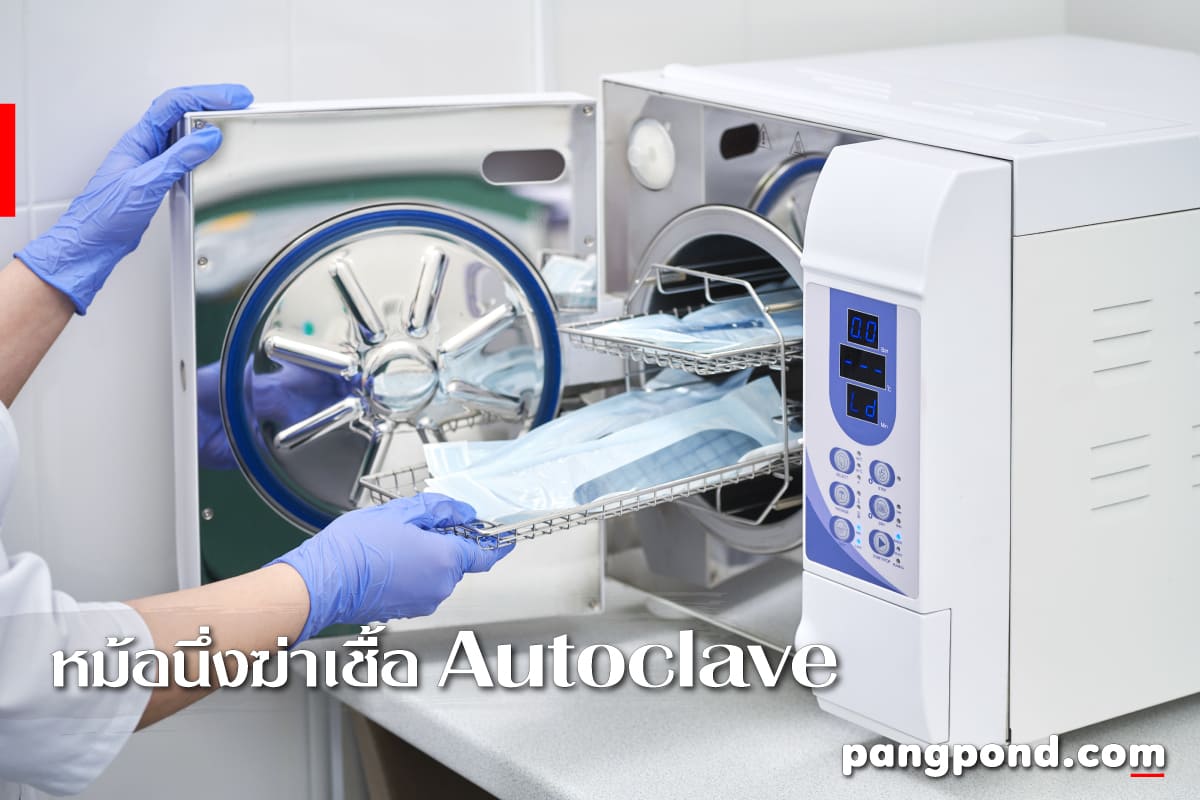 รวมเครื่องมือ 9 TOOL อุปกรณ์ทางวิทยาศาสตร์อะไรบ้างพร้อมบรรยาย? 14 หม้อนึ่งฆ่าเชื้อ Autoclave