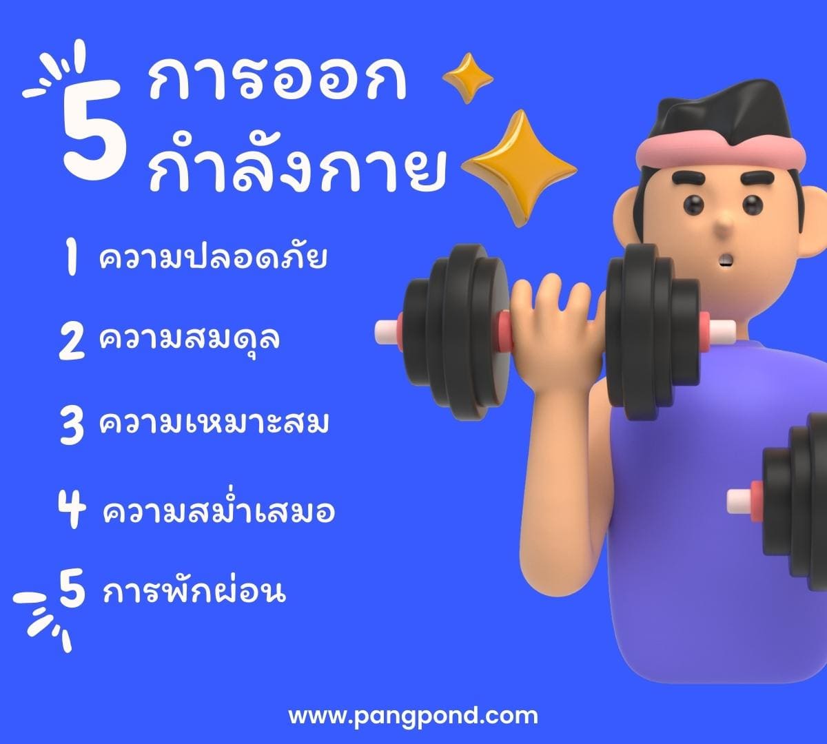 ออกกำลังกาย ดูแลสุขภาพในชีวิตประจำวันแปลกที่ไม่เคยรู้ 7 ออกกำลัง? 4 หลักการออกกําลังกาย 5 ข้อ