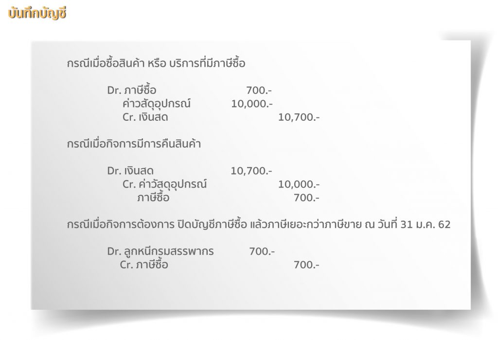 ภาษีซื้อ (Input tax) ภาษีภาษีขายภาษีเพิ่มภาษีเพิ่มหรือการเก็ 3 %E0%B8%9A%E0%B8%B1%E0%B8%99%E0%B8%97%E0%B8%B6%E0%B8%81%E0%B8%9A%E0%B8%B1%E0%B8%8D%E0%B8%8A%E0%B8%B5%E0%B8%A0%E0%B8%B2%E0%B8%A9%E0%B8%B5%E0%B8%8B%E0%B8%B7%E0%B9%89%E0%B8%AD