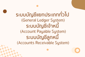 ระบบบัญชีคอมพิวเตอร์ ประกอบด้วยประโยชน์ธุรกิจครบจบ 7 ระบบ? 3 แยกประเภททั่วไป