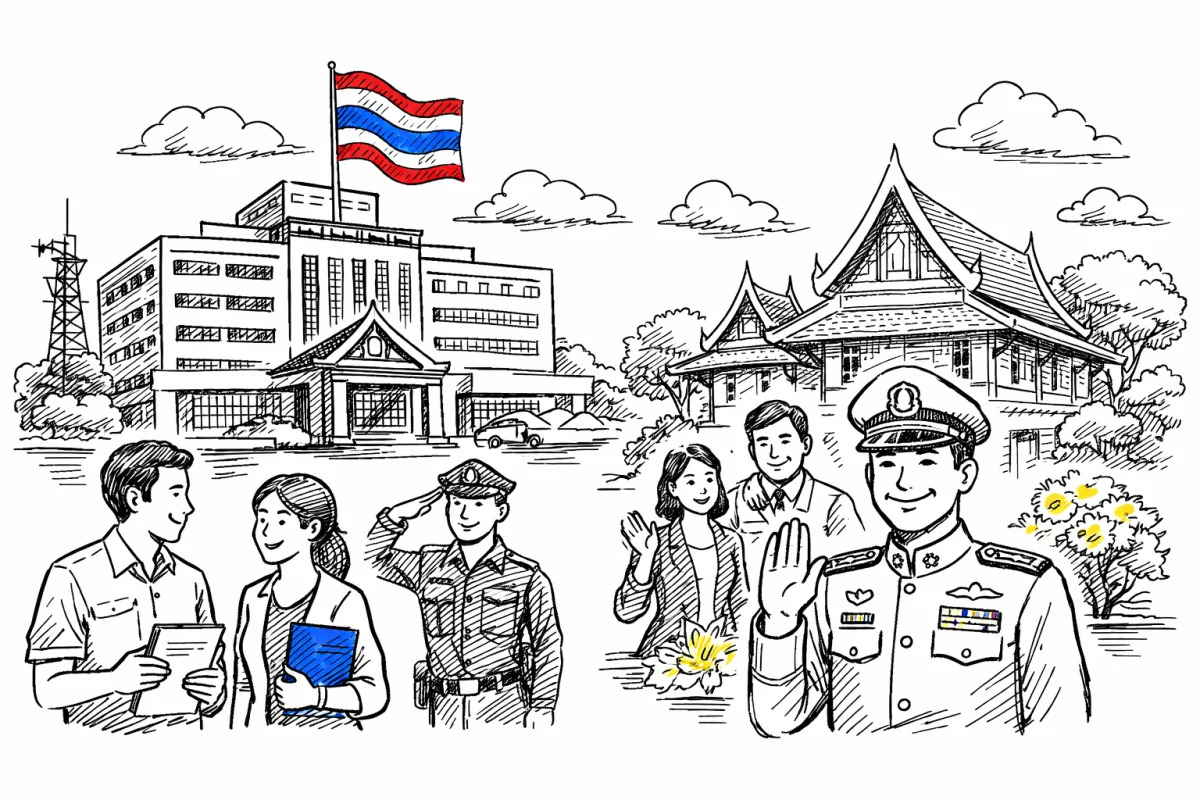 แผนที่ 7 สถานที่ราชการสำคัญ ในนนทบุรี และหน่วยงานหลักหลายกรม