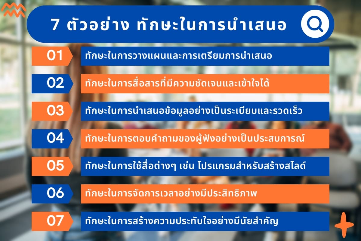 การพัฒนาทักษะ การนำเสนอวิธีนี้ไม่เคยมีใครบอกคุณ 10 ครบจบ? 3 7 %E0%B8%95%E0%B8%B1%E0%B8%A7%E0%B8%AD%E0%B8%A2%E0%B9%88%E0%B8%B2%E0%B8%87 %E0%B8%97%E0%B8%B1%E0%B8%81%E0%B8%A9%E0%B8%B0%E0%B9%83%E0%B8%99%E0%B8%81%E0%B8%B2%E0%B8%A3%E0%B8%99%E0%B9%8D%E0%B8%B2%E0%B9%80%E0%B8%AA%E0%B8%99%E0%B8%AD