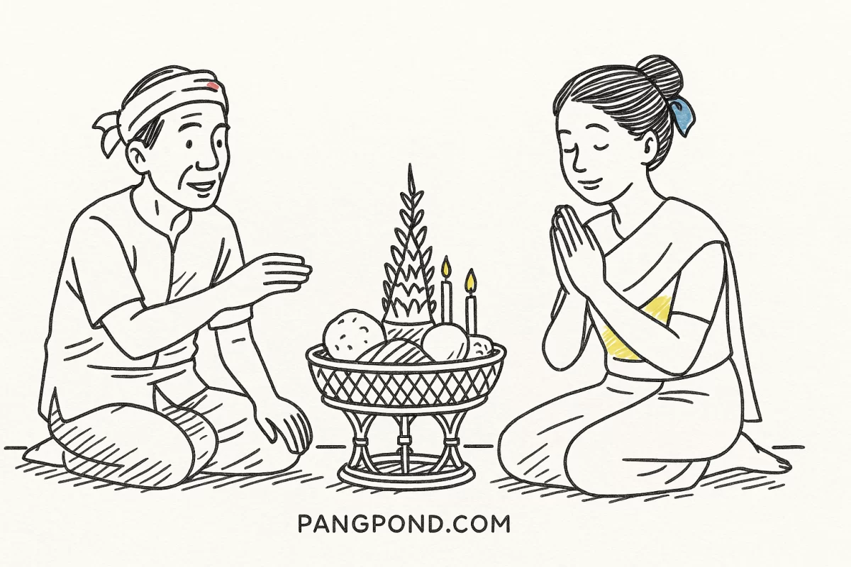 คำเรียกขวัญแบบล้านนา 9 ในบริบทของหากขวัญหลุดลอยไปจากร่างอาจ