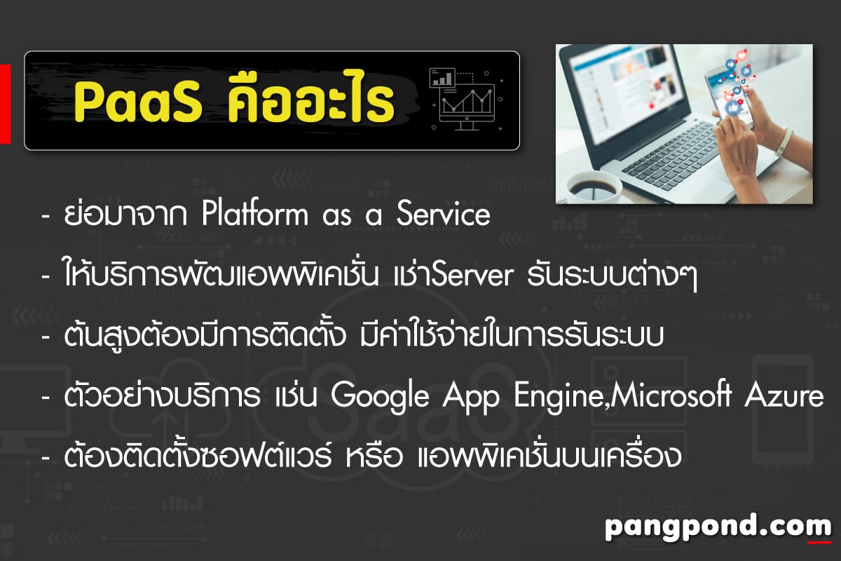 saas paas iaas (saas paas iaas) หมายอะไรหรือการบริการในด้านซ 5 PaaS คืออะไร