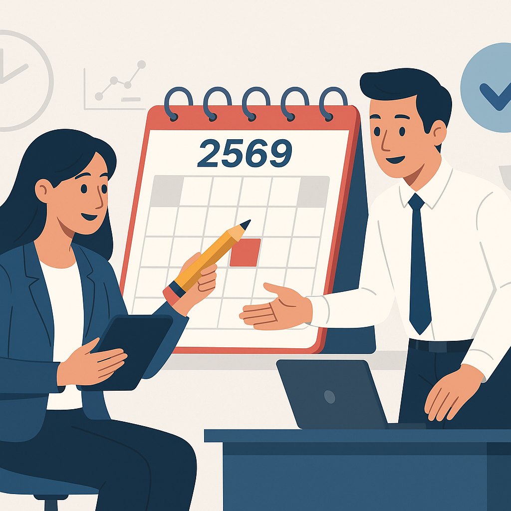 ปฏิทิน 2569 (2569) ปฏิทินวางแผนเวลาอาชีพในเวลามากปฏิทินครบ? 4 เทคนิคใช้งานปฏิทิน 2569 อย่างมีประสิทธิภาพ