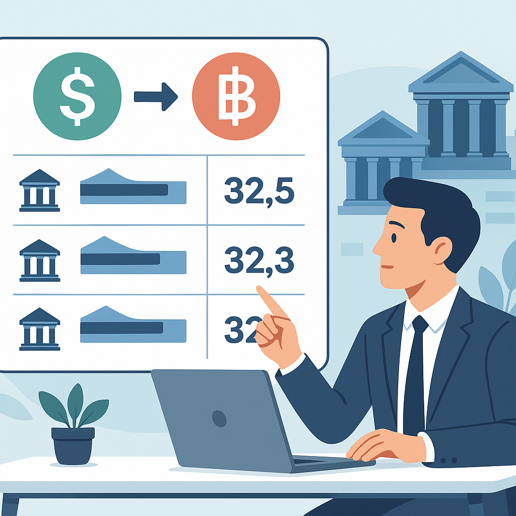 usd to thb (2569) แลกเปลี่ยนดอลลาร์สหรัฐบาทแลกเปลี่ยนตราระหง 3 เปรียบเทียบอัตราแลกเปลี่ยน usd to thb ธนาคารต่างๆ