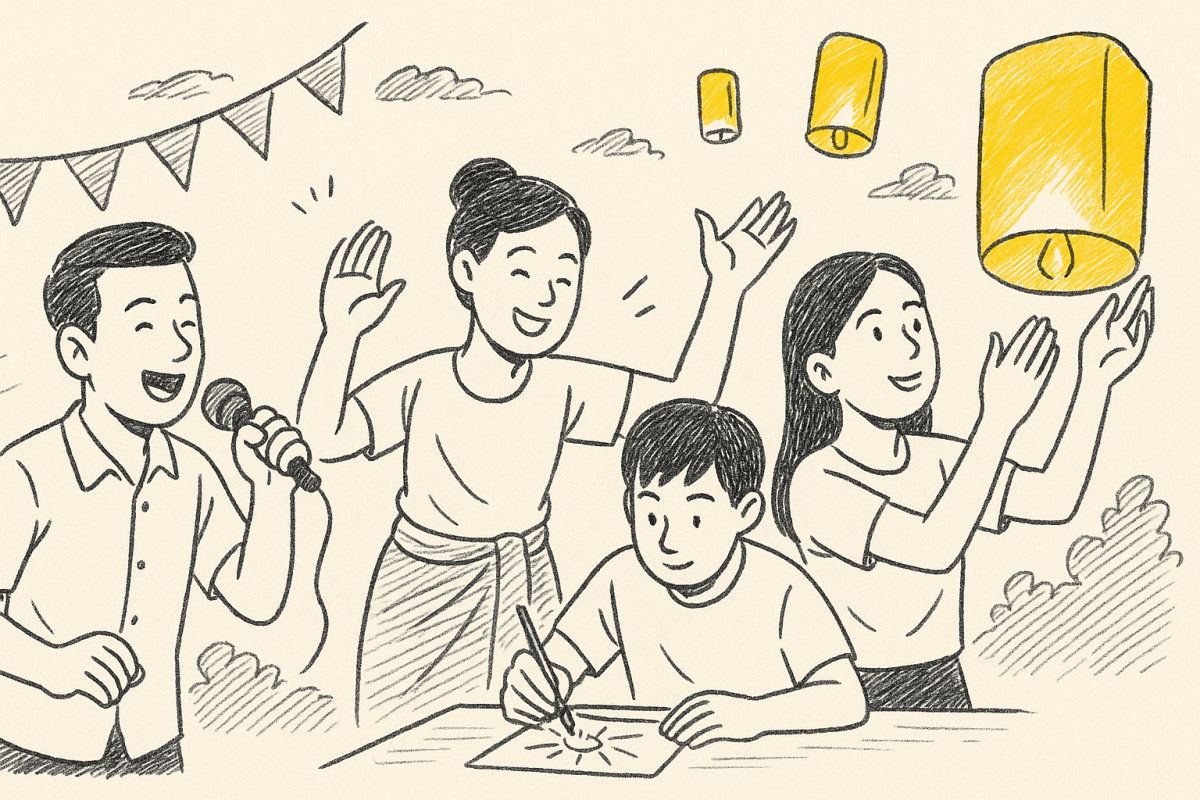 งานเทศกาลเดี่ยวที่เต็มไปด้วยความสนุกสนานและความคิดสร้างสรรค์