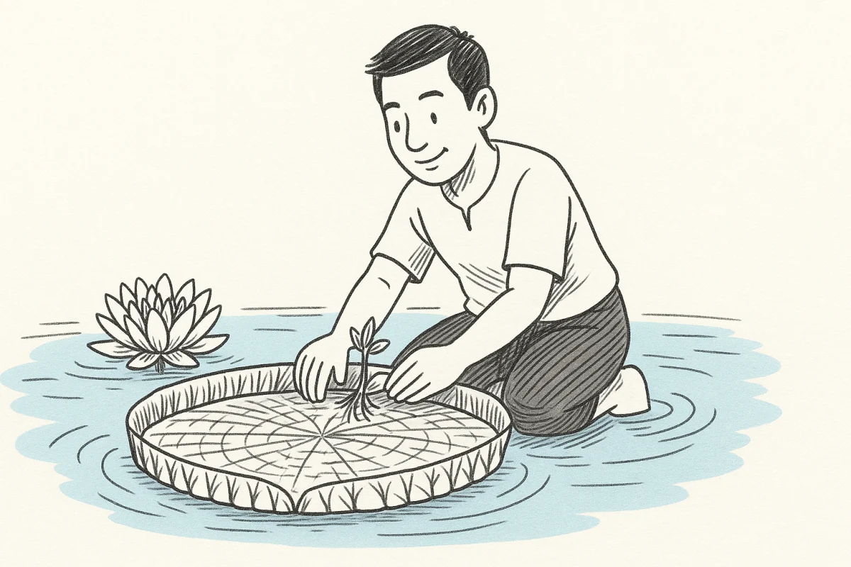 บัววิคตอเรีย เทคนิคและวิธีการปลูกที่ถูกต้องและง่าย ฉบับเข้าใ