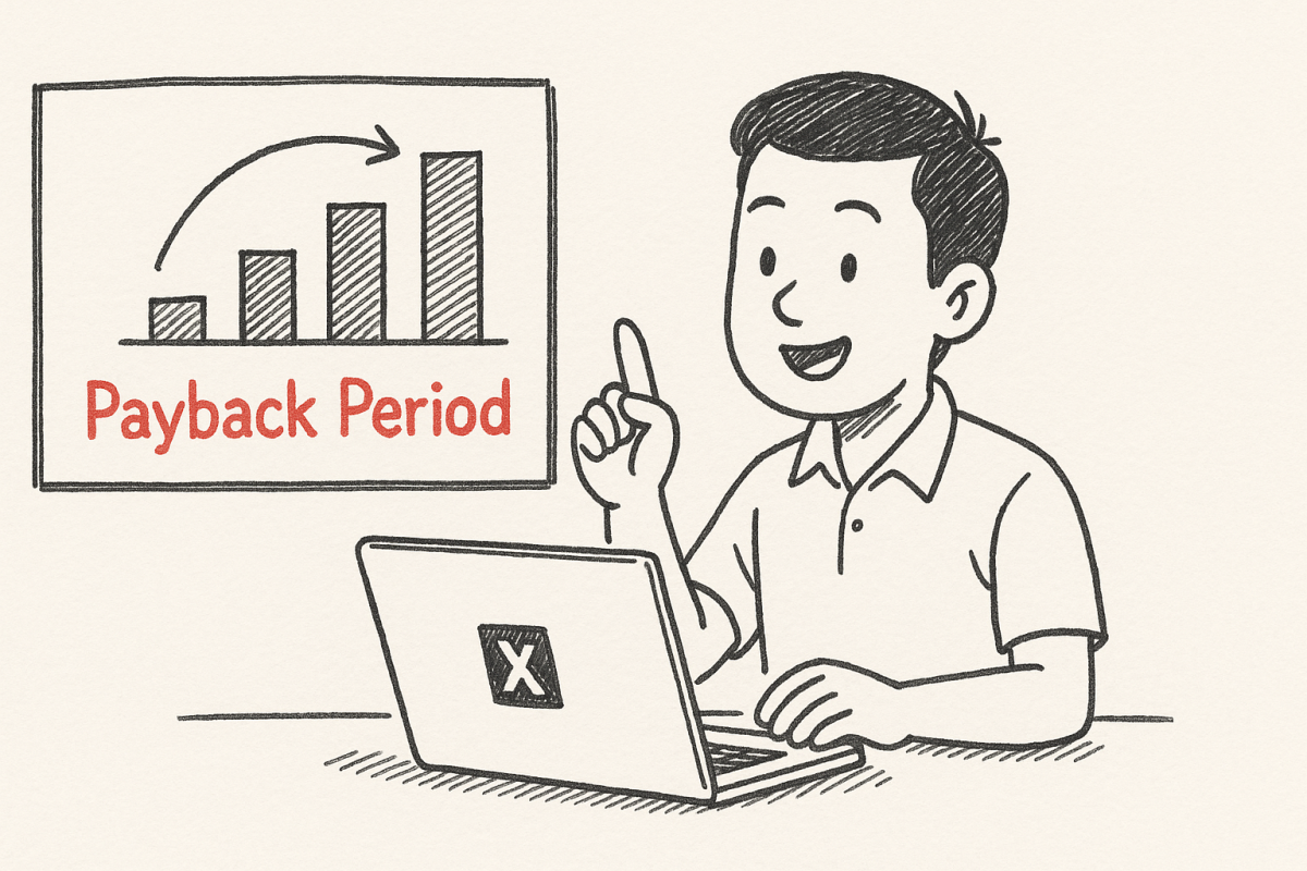 วิธีการคำนวณสูตร payback period ในโปรแกรม excel ฉบับเข้าใจง่