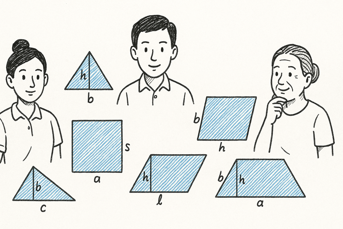 สูตรการคำนวณพื้นที่เรขาคณิตในรูปแบบต่างๆ ทั้งหมด(2569)ฉบับ?