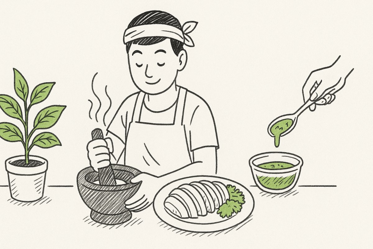 วิธี ทำ น้ํา จิ้ม ข้าวมัน ไก่ สูตร โบราณ (How to make an anc