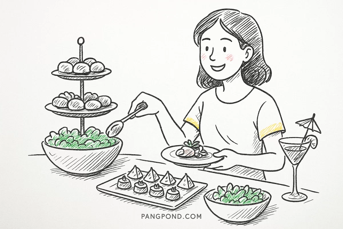 บุฟเฟ่ต์อาหารค็อกเทล 9 เทรนด์ยอดนิยมในงานเลี้ยงงานแต่งงานครบ