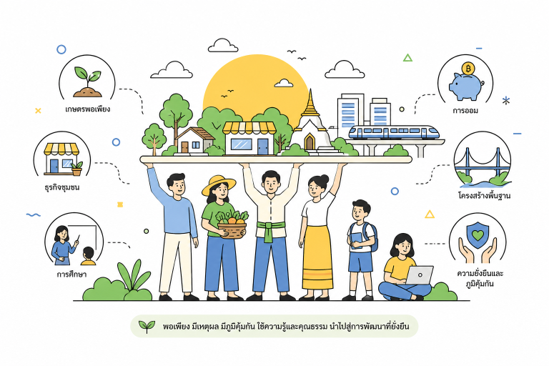 ภาพประกอบเศรษฐกิจพอเพียงกับการพัฒนาประเทศ