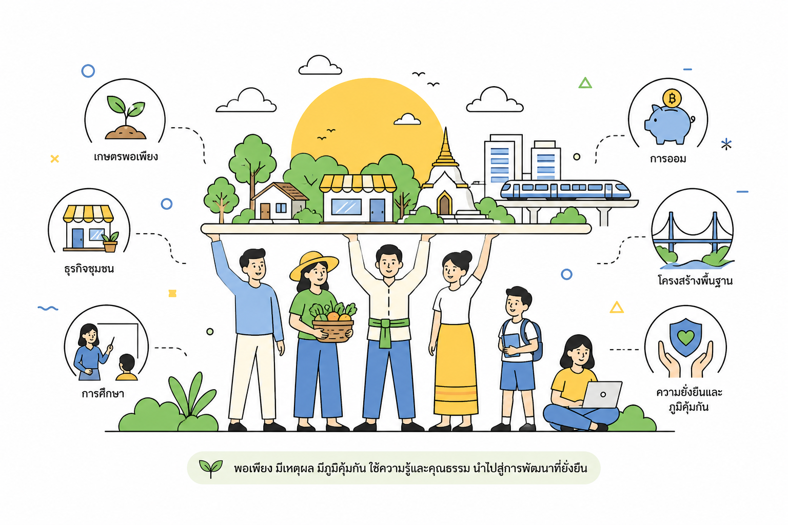ภาพประกอบเศรษฐกิจพอเพียงกับการพัฒนาประเทศ