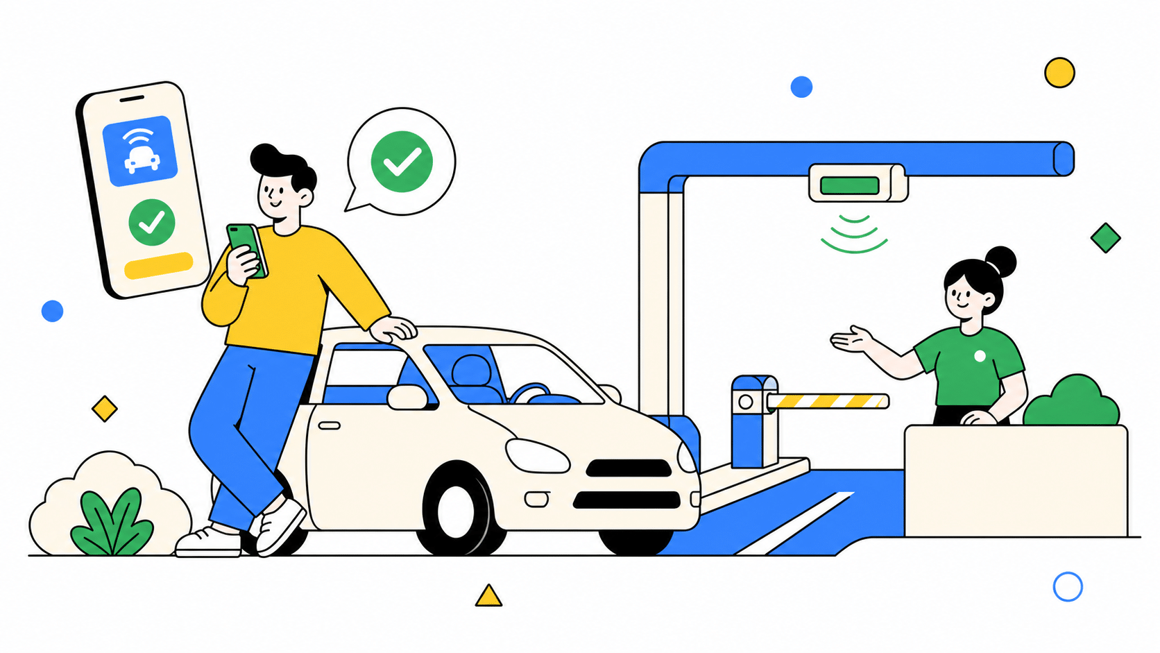ผู้ขับรถกำลังตรวจและชำระค่าผ่านทาง M-Flow ผ่านโทรศัพท์