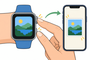 แคปหน้าจอ apple watch (2570) ตั้งค่า กด ปุ่ม และ ค้นหา ภาพจอ