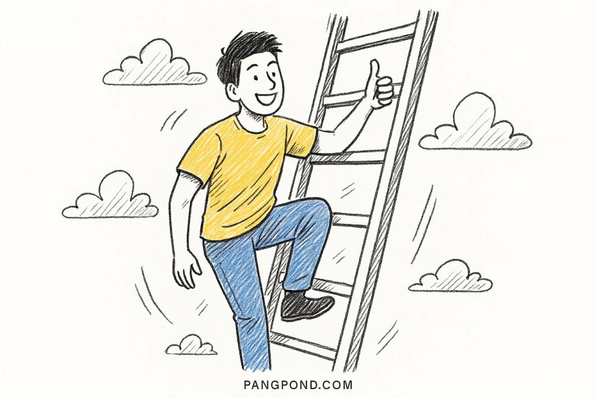 ฝันว่าปีน.บันไดสูงสำเร็จ 9 การไปประสบความสำเร็จ หากในโชคลาภ?