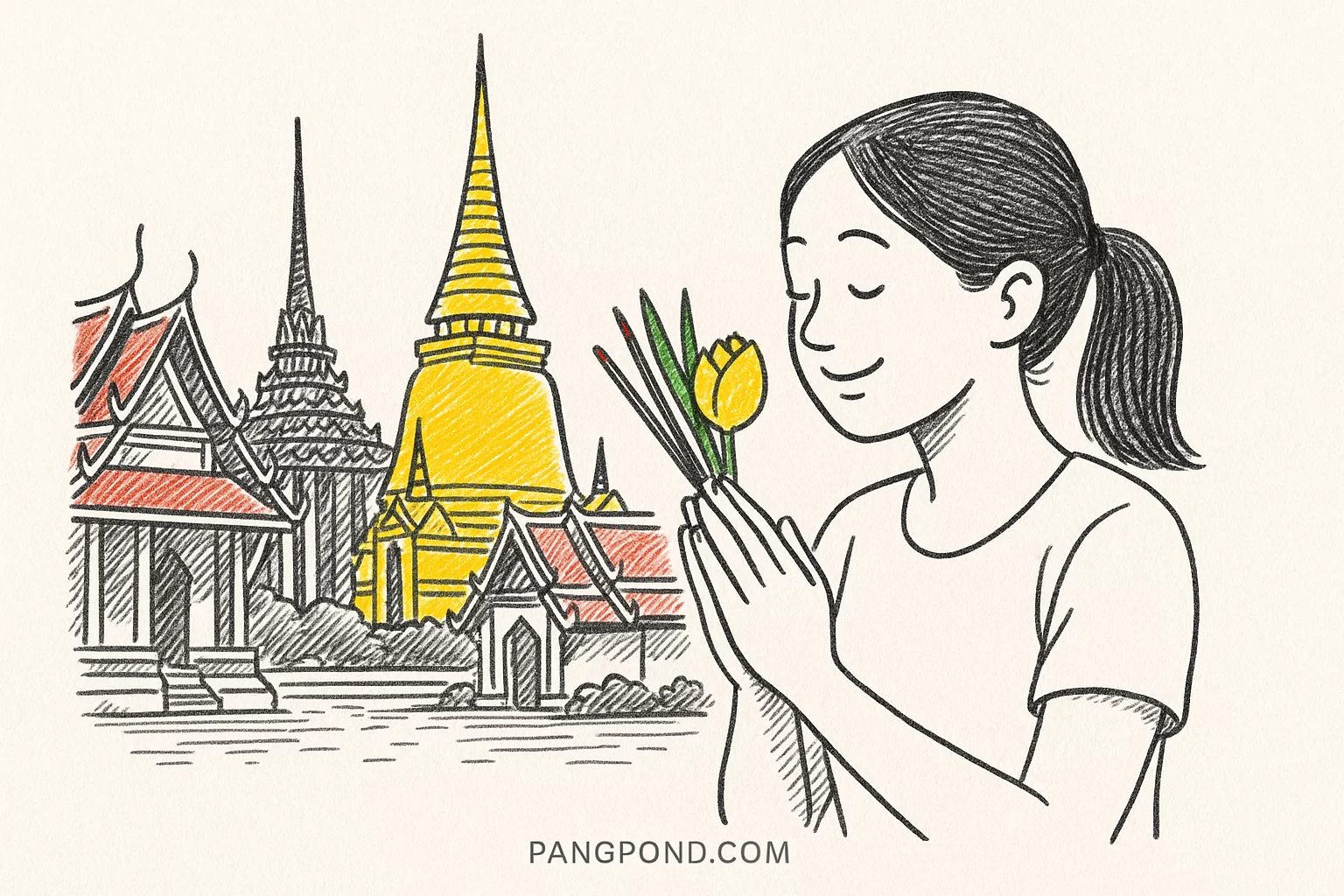 คำอธิษฐาน ทำบุญ 9 วัด