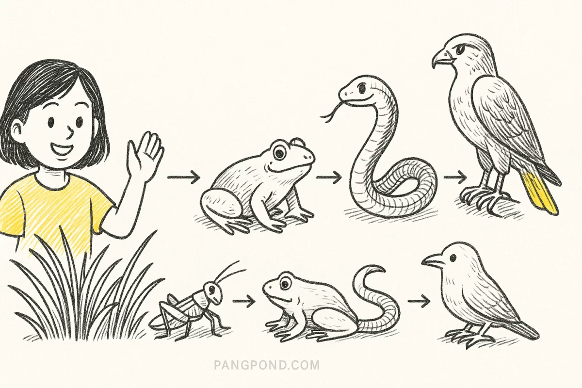 ห่วงโซ่อาหาร 5 ห่วงโซ่ ทางนิเวศวิทยาสำคัญ เพราะแสดงการอาศัย?