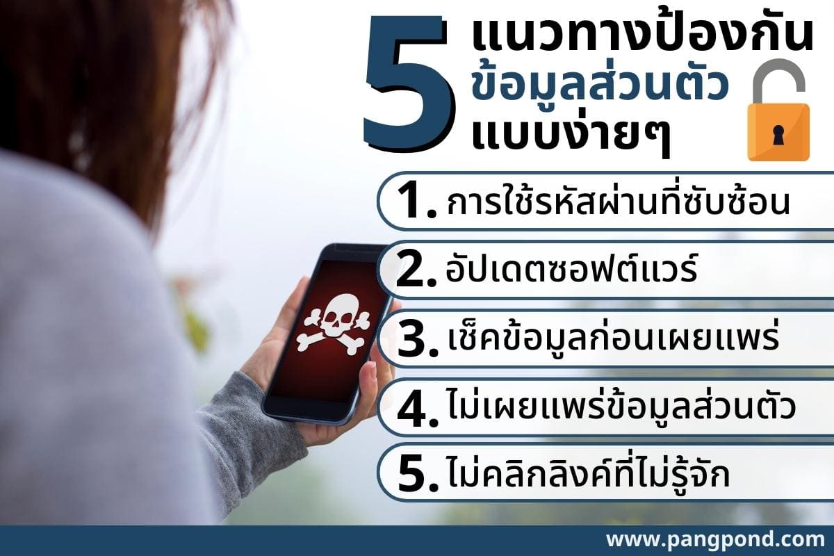 5 แนวทางป้องกันข้อมูล