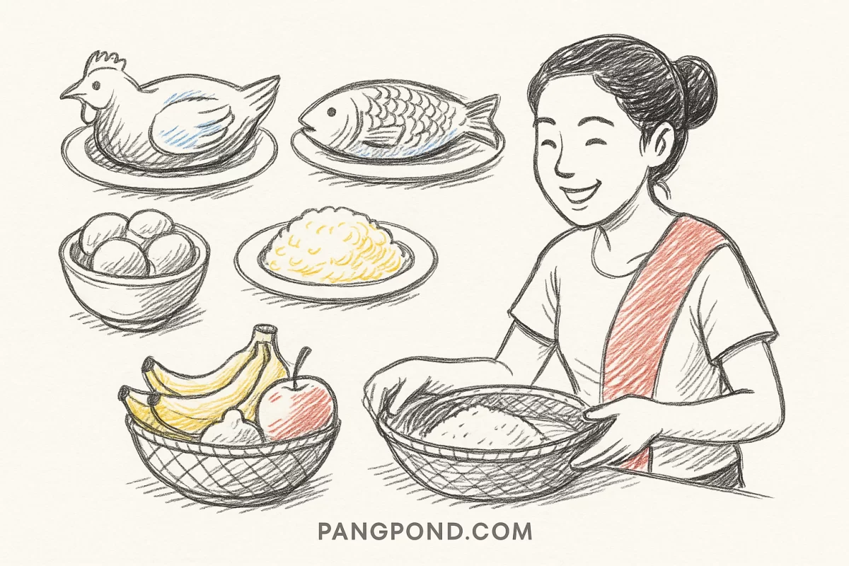 อาหารคาวหวานลงเสาเอกมีอะไรบ้าง 9 พิธีกรรมตามความเชื่อไทยเสา?