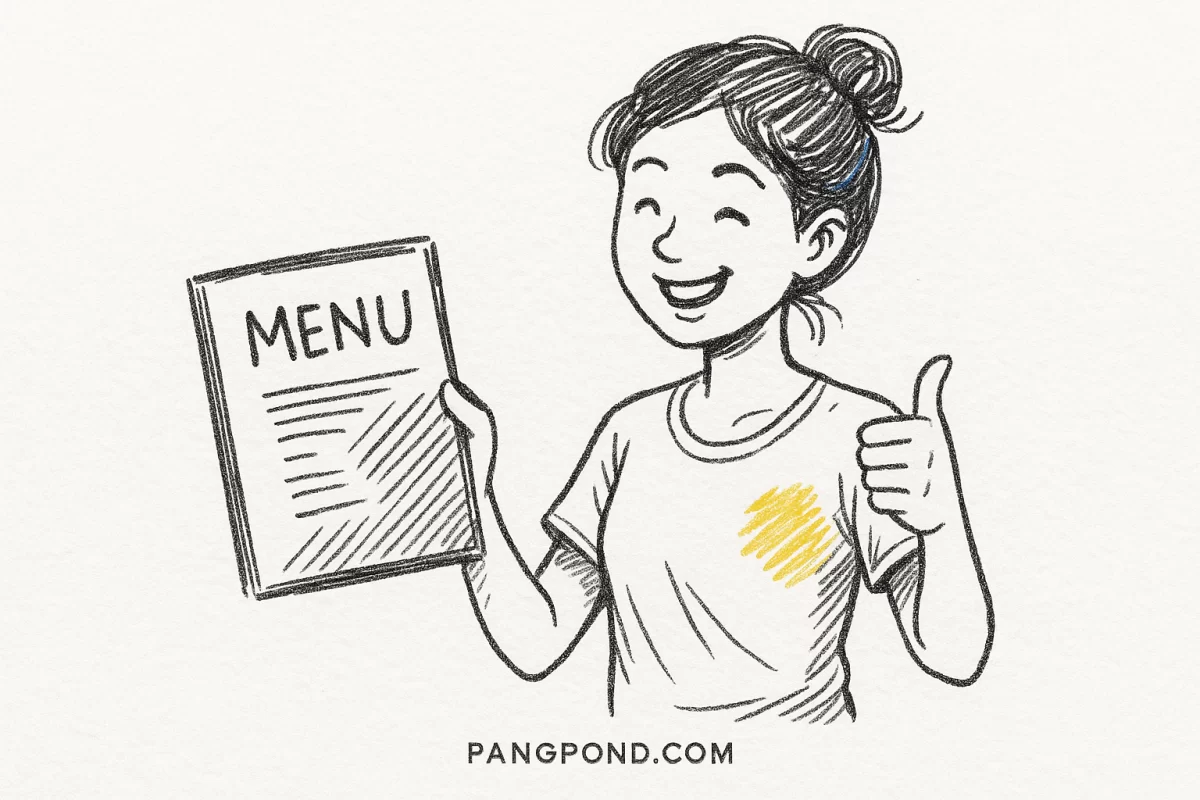 เมนูอาหารภาษาอังกฤษพร้อมคําอ่าน 9 การสาร สะดวกความของเหมาะ?