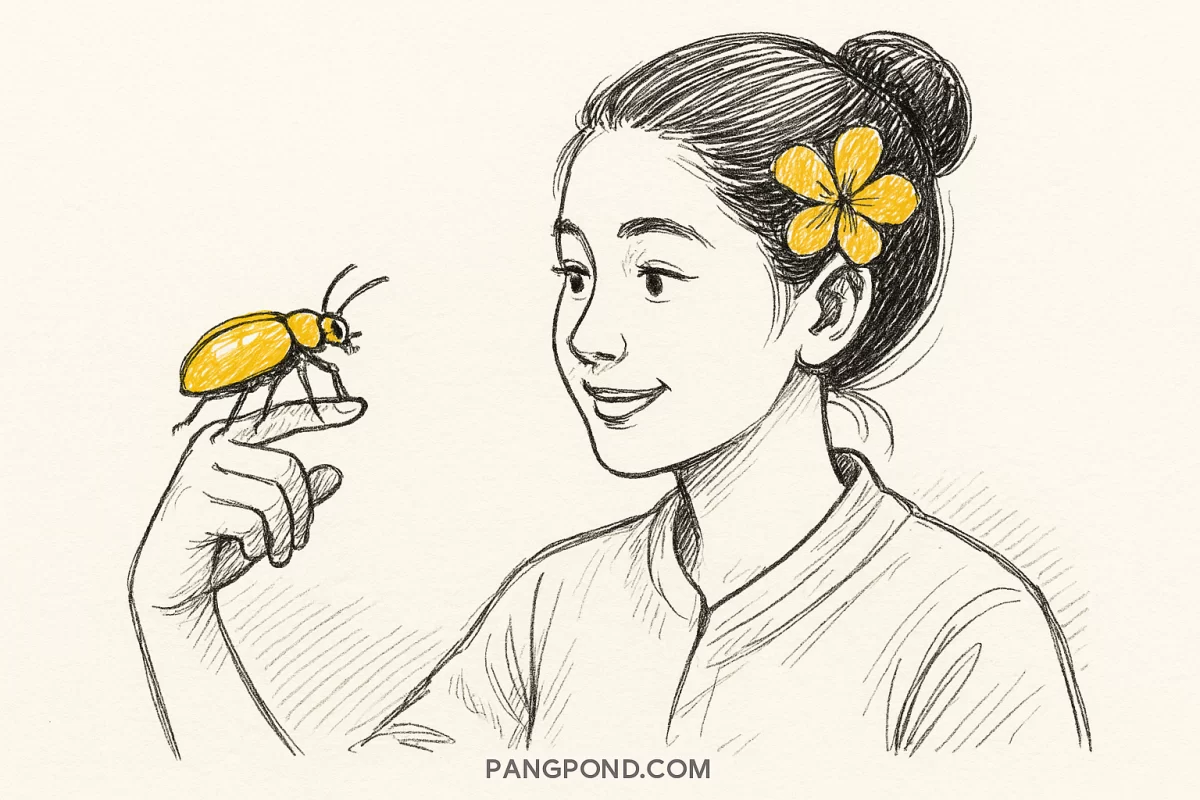 แมงภู่คำ 9 แมลงโดดเด่น ทองแวววาวสัญลักษณ์แห่งความโชคดีวาสนา?