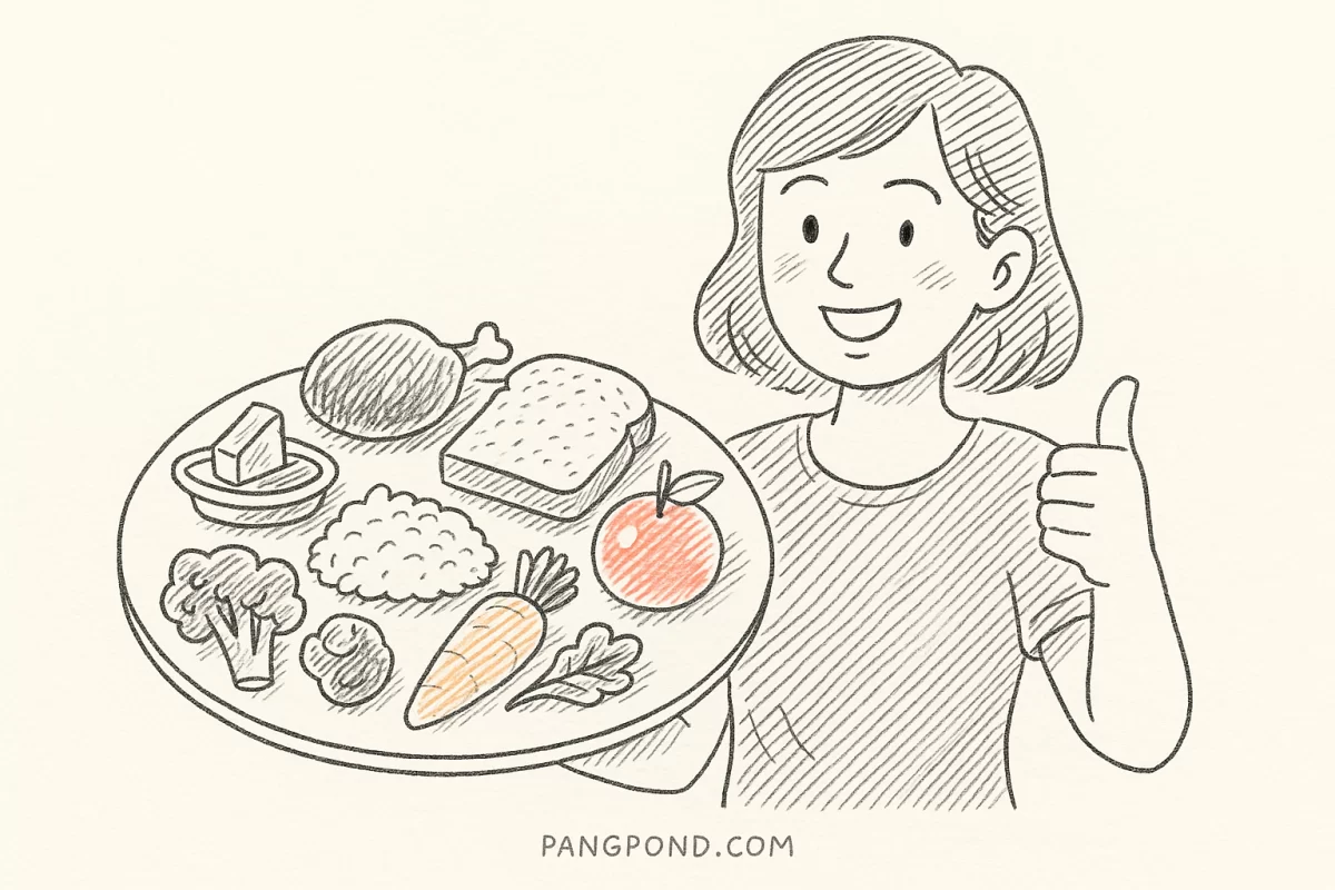 อาหารครบ 5 หมู่มีอะไรบ้างฐานของการดูสุขภาพโดยเฉพาะโภชนาการ?