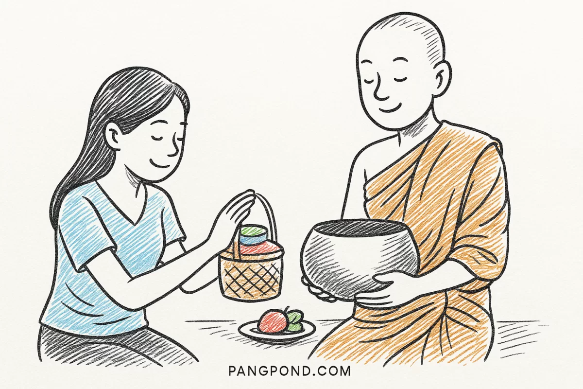 คําถวายสังฆทานแบบมีอาหาร 9 อานิสงส์แรงจากถวายโดยเจาะสามารถ