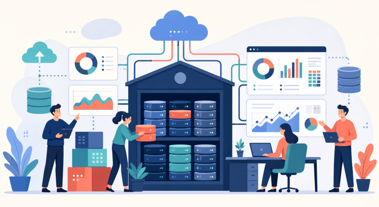datawarehouse คือ ภาพประกอบคลังข้อมูลธุรกิจ