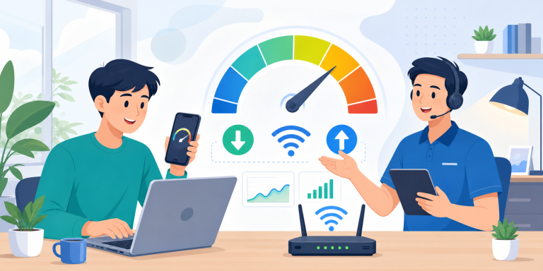 internet speed test (2569) วิธีวัดความเร็วเน็ตและอ่านผลครบดี