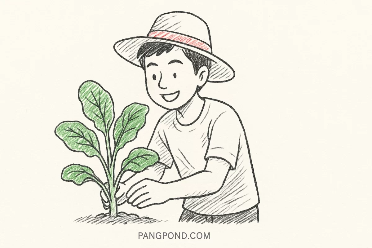 วิธีปลูกผักคะน้าฮ่องกง 9 ขายเศรษฐกิจความต้องการรสชาติหวานกรอบ