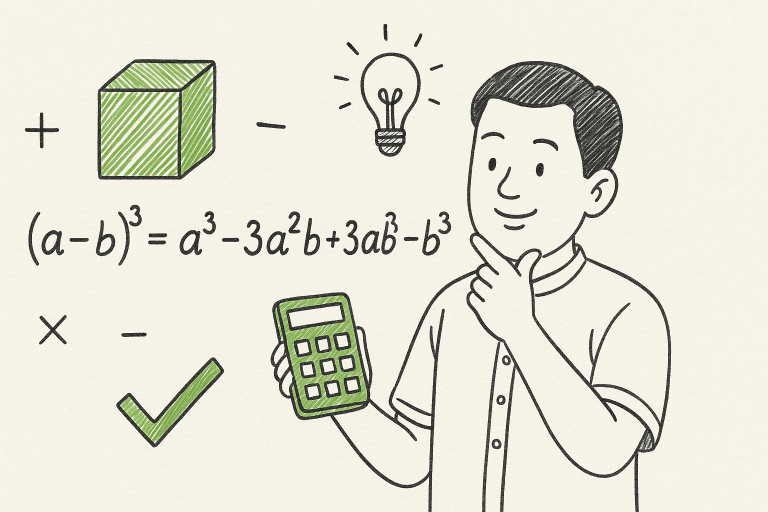 การคำนวณผลต่างกำลังสามและสูตรที่ใช้ในการคำนวณ ฉบับเข้าใจง่าย