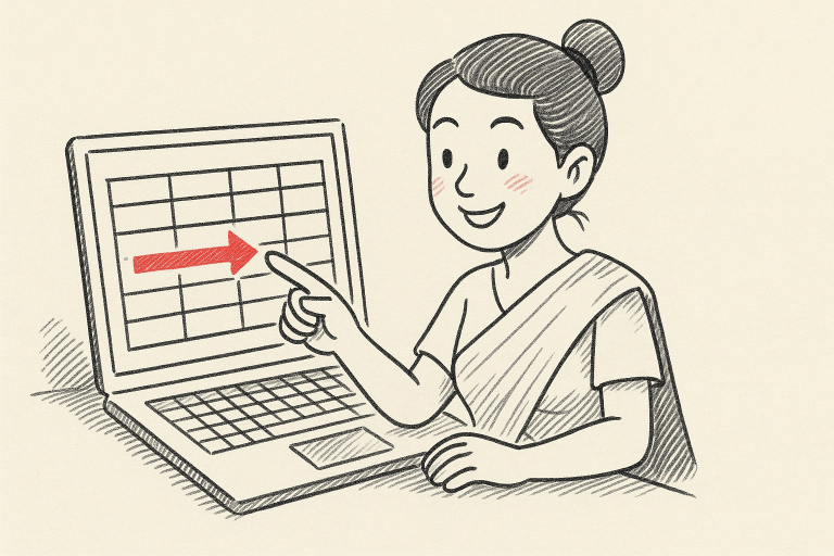 การแทรกแถวในโปรแกรมตาราง พร้อมสูตรที่ใช้งานง่าย ฉบับเข้าใจง่