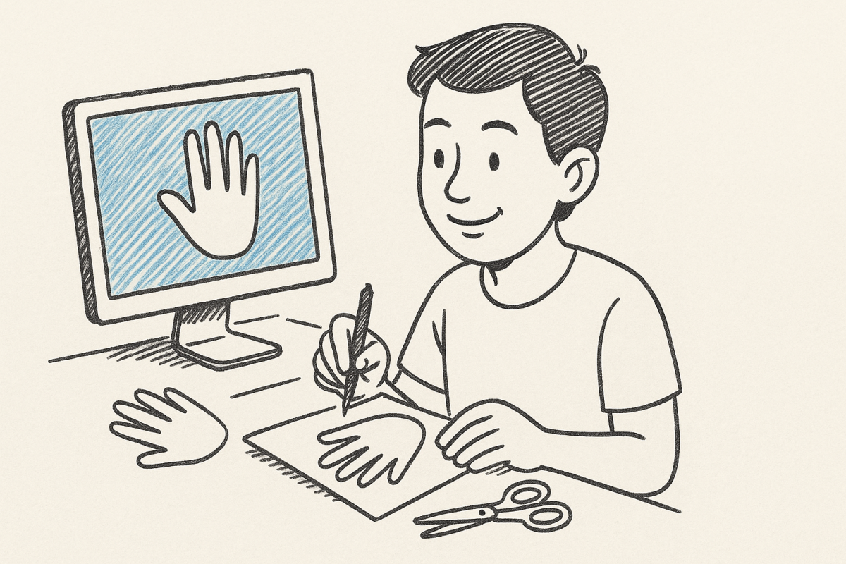 การใช้คอมพิวเตอร์เป็นสื่อในการสร้างงานแบบทำมือ ฉบับเข้าใจง่า