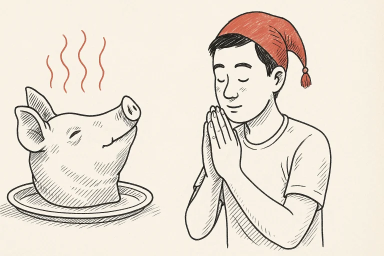 ความหมายและความสำคัญของการฝันเกี่ยวกับการเซ่นไหว้หัวหมู ฉบับ