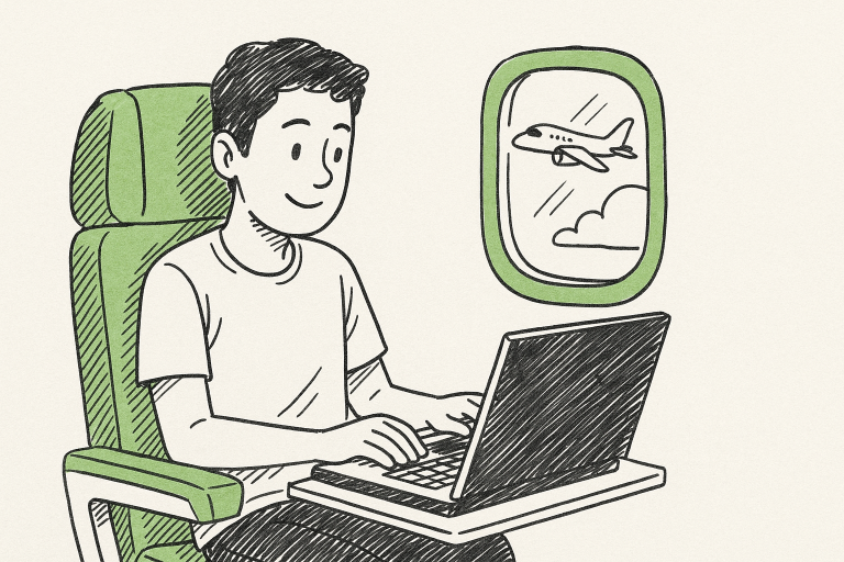 คอมพิวเตอร์ pc ที่สามารถใช้งานได้เมื่อขึ้นเครื่องบิน ฉบับเข้