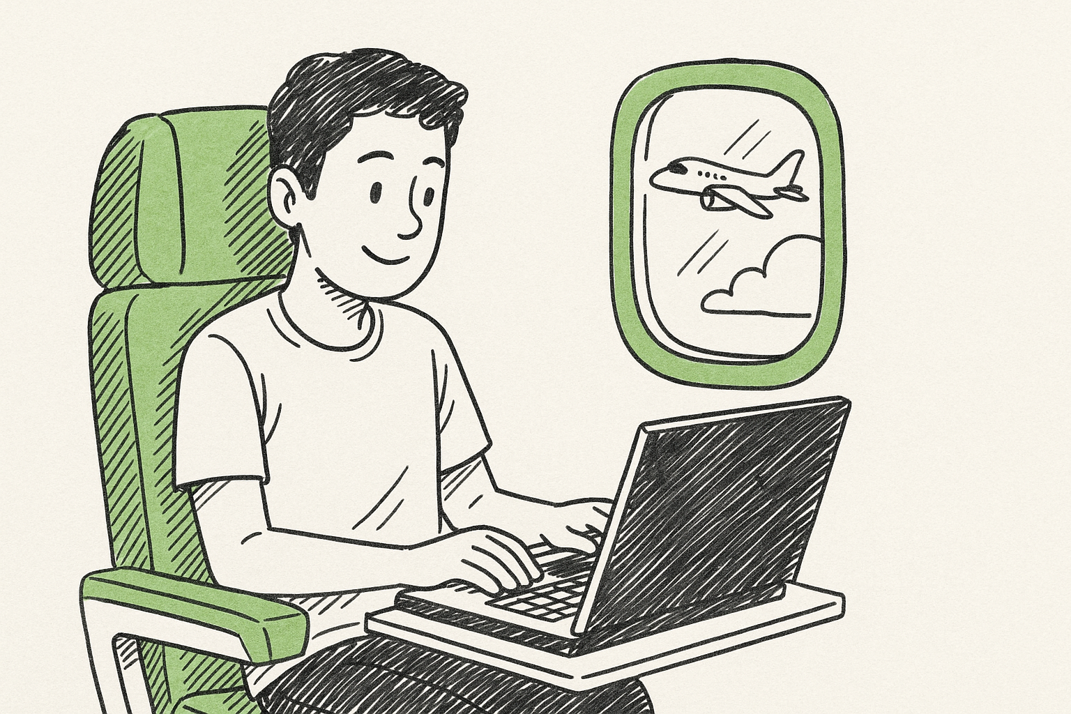 คอมพิวเตอร์ pc ที่สามารถใช้งานได้เมื่อขึ้นเครื่องบิน ฉบับเข้