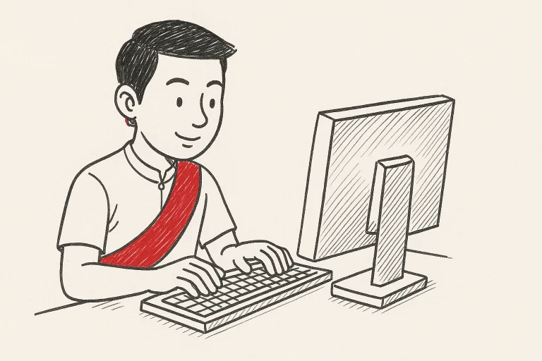 คอมพิวเตอร์ทั่วไป ใช้แป้นพิมพ์