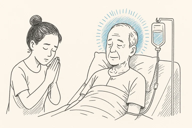 คำอธิษฐานเพื่อให้คุณพ่อหายจากอาการป่วยอย่างรวดเร็ว ฉบับเข้าใ