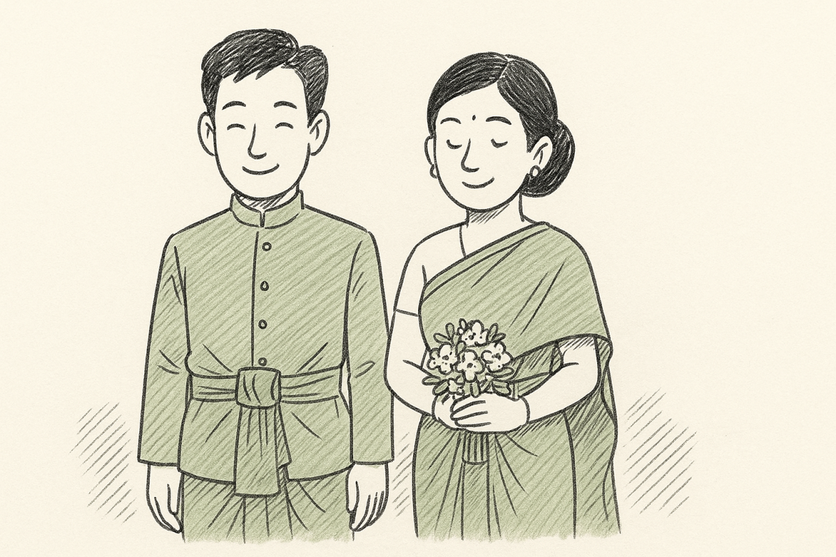 ชุดสีเอิร์ธโทนสำหรับงานแต่งที่ให้ความรู้สึกอบอุ่น ฉบับเข้าใจ