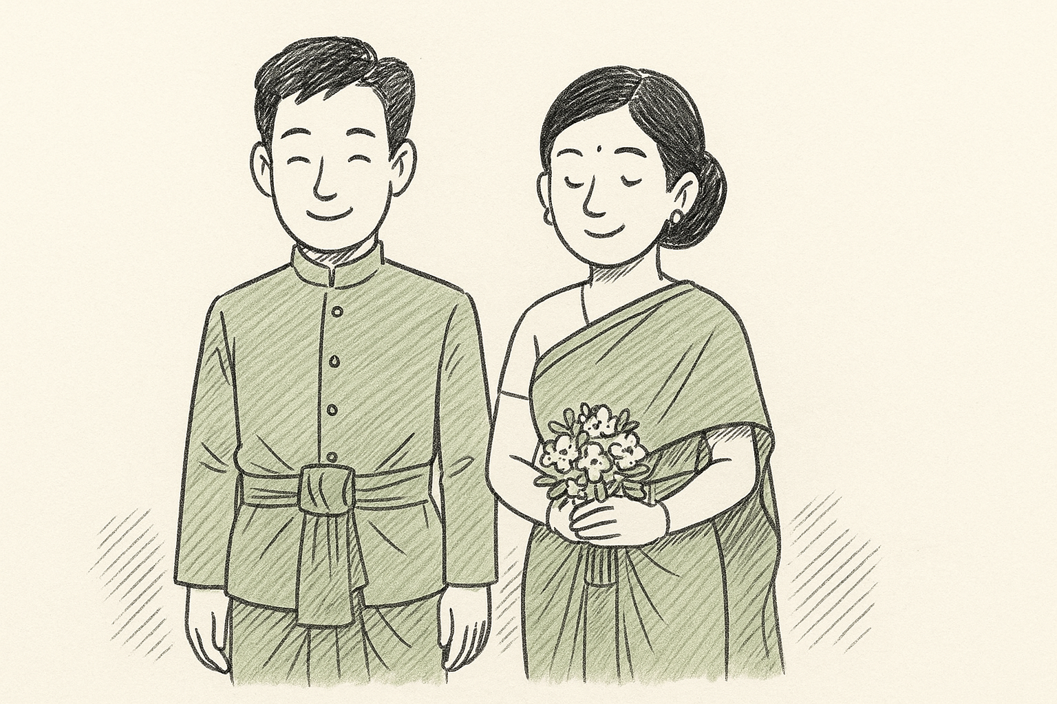 ชุดสีเอิร์ธโทนสำหรับงานแต่งที่ให้ความรู้สึกอบอุ่น ฉบับเข้าใจ