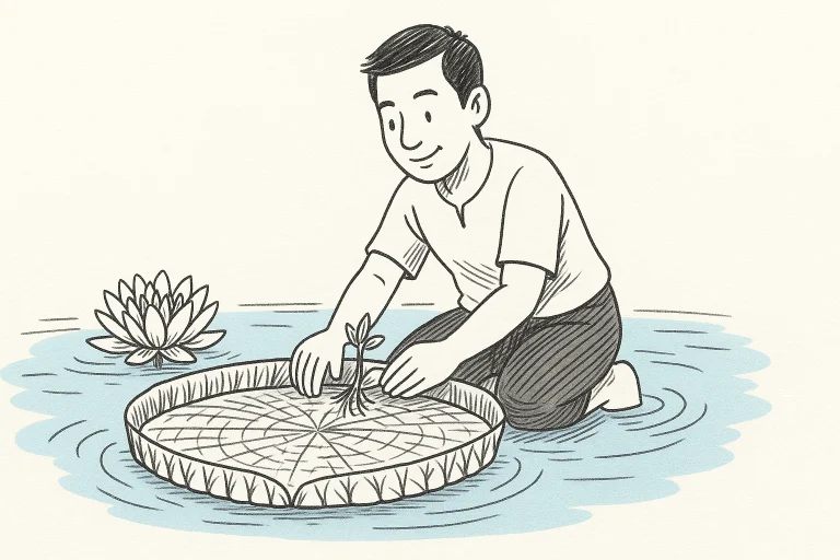 บัววิคตอเรีย เทคนิคและวิธีการปลูกที่ถูกต้องและง่าย ฉบับเข้าใ