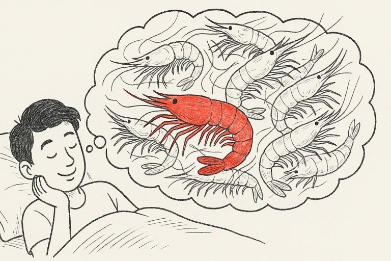 ฝัน เห็น กุ้ง ตัว ใหญ่ จำนวน มาก