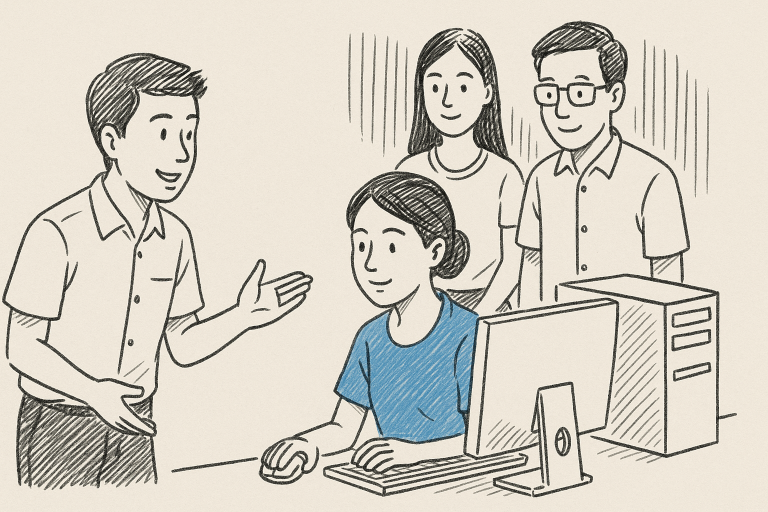 ภาพถ่ายของสำนักงานบริการคอมพิวเตอร์มหาวิทยาลัยเกษตรศาสตร์ ฉบ