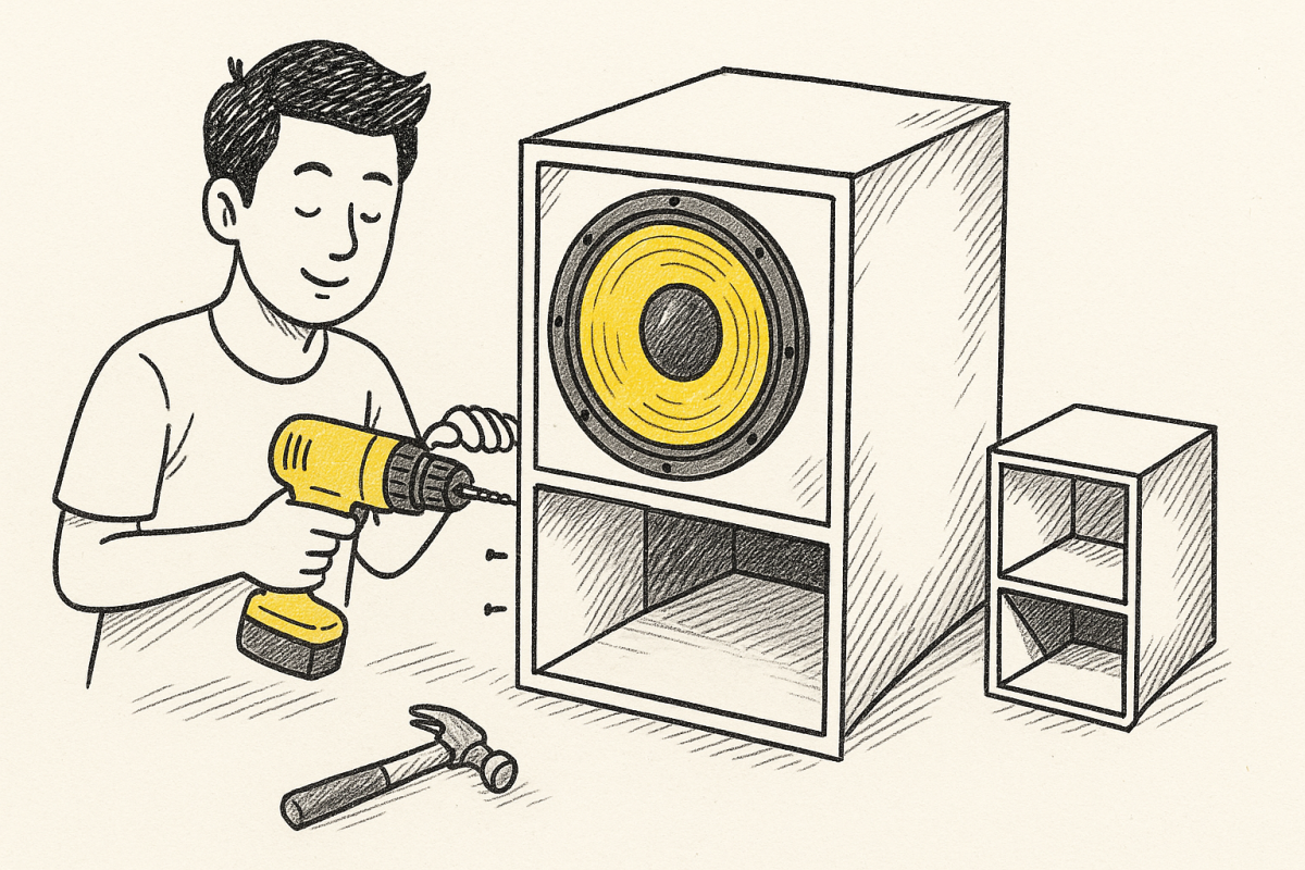 วิธีการสร้างตู้ซับเบสสูตรตู้เจบินขนาด 12 นิ้ว ฉบับเข้าใจง่าย