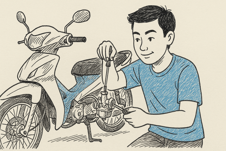 สูตรการไล่คาบูเอ็นโปรสำหรับเวฟ125 ลูก 595 ที่ได้ผล ฉบับเข้า